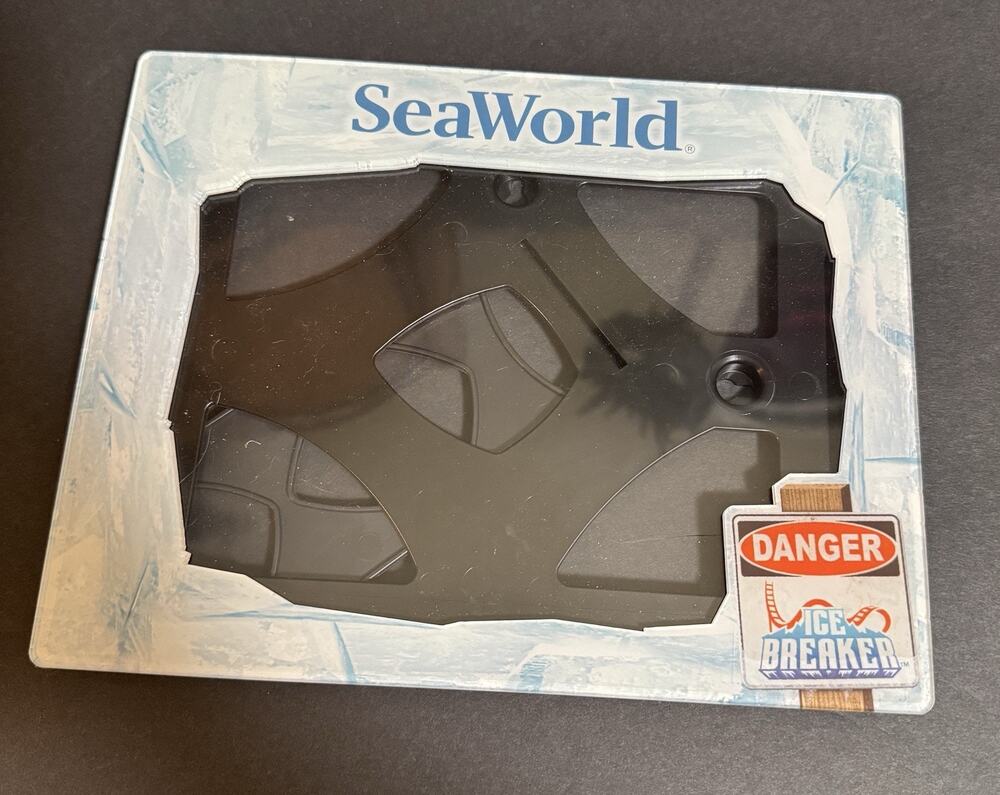 Collectible SeaWorld Photo Frame Ice Breaker Rollercoaster